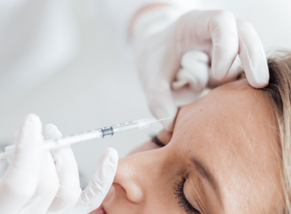 W botox Falten